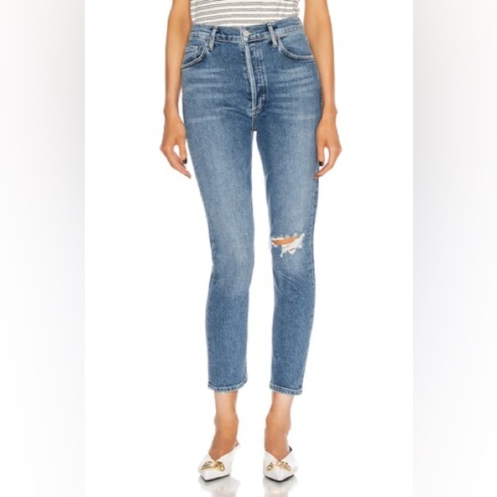 AGOLDE | Nico High-Rise Cropped Slim Jean